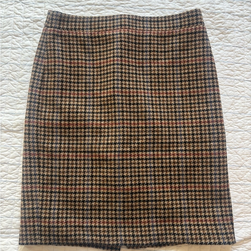 JCREW Classic Houndstooth Skirt